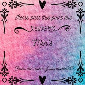 Everything past this point is men’s items